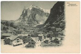 AK Grindelwald und Wetterhorn