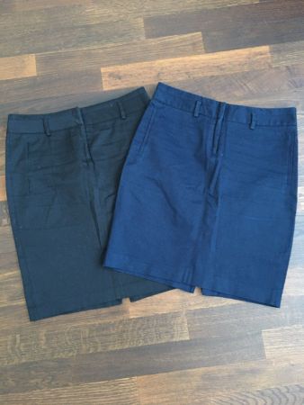 ZARA DAMEN RÖCKE-2 STÜCK-BLAU/SCHWARZ