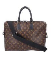 LOUIS VUITTON Porte Documents Jour Macassar Monogram Canvas