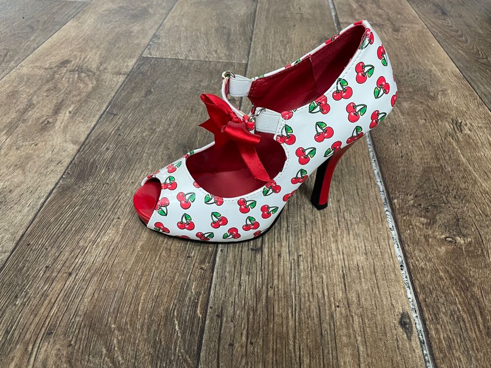 TUK KNOT Ankle Riemchen BOW Pin Up HIGH HEELS Schuhe -  Mintgrün main image 0