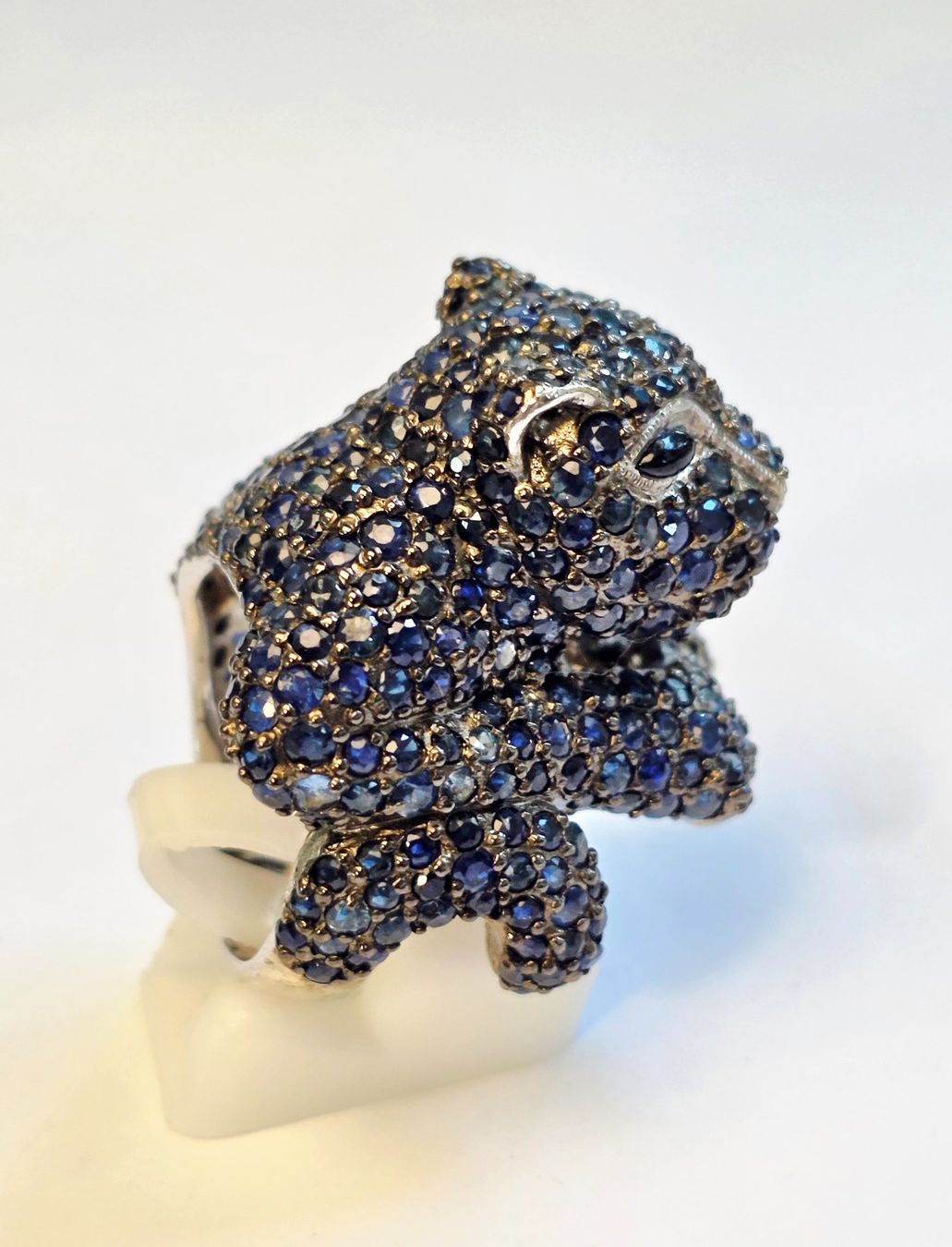 Anelli: Ring Panther blauer Saphir Damen Grösse 57 – Nuovo (secondo la descrizione) da Zürich venduto da adriben 6