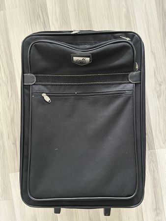 Gepflegter Koffer Trolley Reisetasche stoff Schwarz