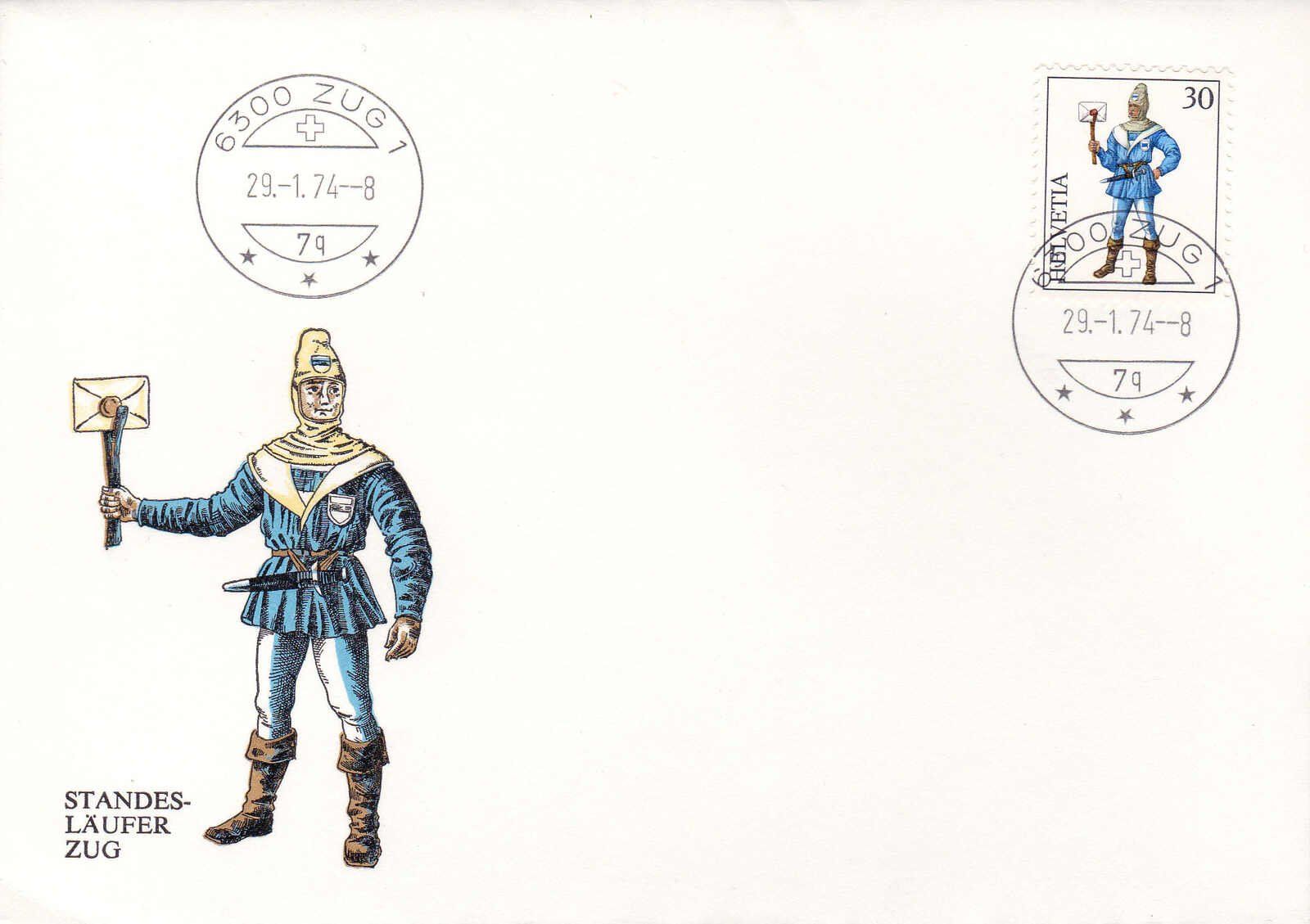 Tutti i francobolli: 1974, INTERNABA Ausschnitte mit off.  ET-Stempel "Bern" – Usato da Wenslingen venduto da riger11