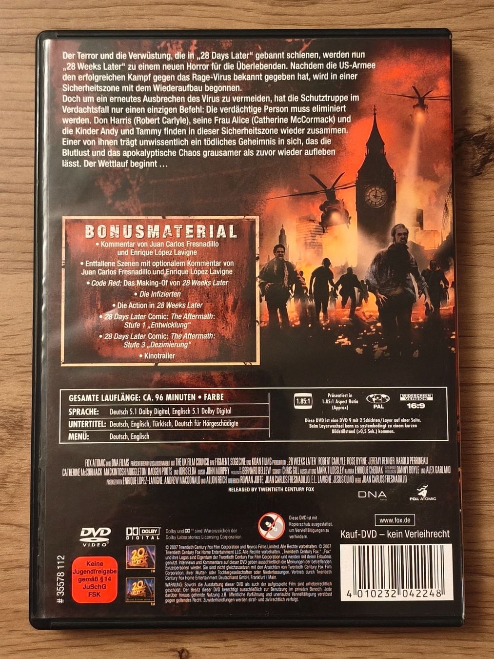 Tutti i DVDs: 28 Weeks Later – (DVD/2007) – Usato da Schaffhausen venduto da philscardstore 1