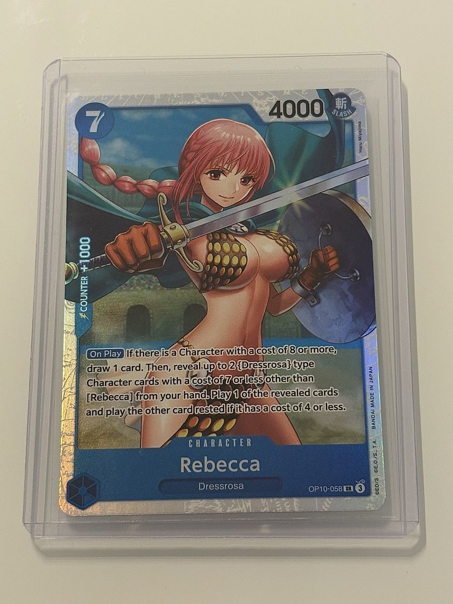 Bandai Carte collezionabili: One Piece TCG - Rebecca OP10-058 – Nuovo (secondo la descrizione) da Pieterlen venduto da Mira_o7