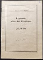 ARB Rigi-Bahn Fahrdienstreglement FDR 1953