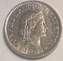 5 Rappen 1967 Münze Schweiz guter Zustand