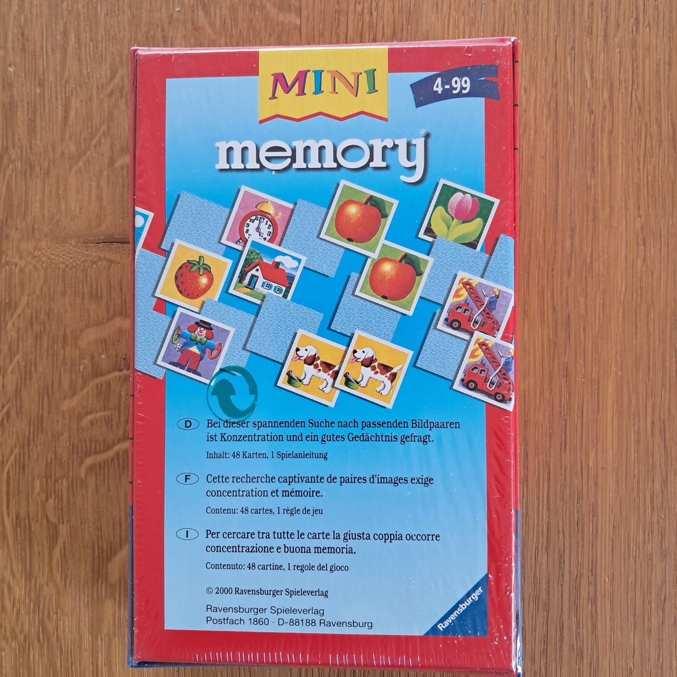 Ravensburger Jeux: Ravensburger Mini Memory Spiel neuwertig ungeöffnet – Neuf avec emballage d'origine à Meilen par Vaurien15 1