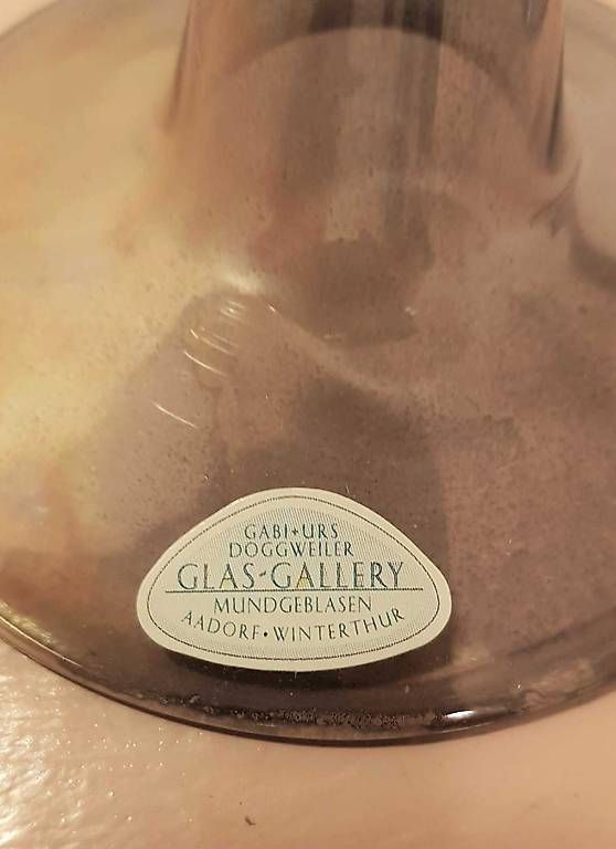 Gläser: 2 Glaskelche, mundgeblasen – Gebraucht aus Andelfingen von FranzR. 1