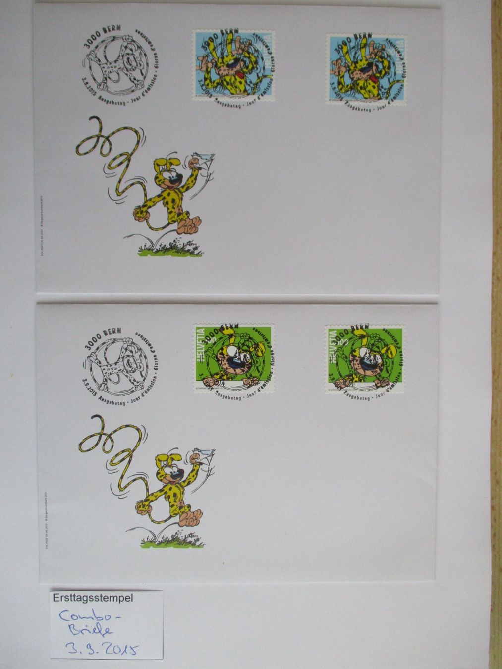 Alle Briefmarken: Combo Briefe mit Ausgabetagsstempel – Gebraucht aus Langnau b. Reiden von Aktuell88