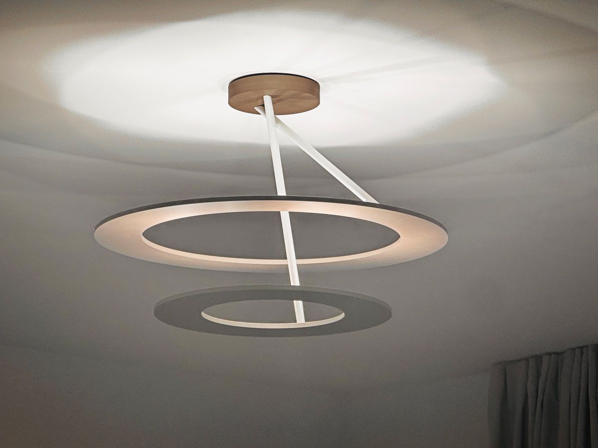 Lampadari & plafoniere: Neue Designer Deckenleuchte / Taupe- weiß – Nuovo (secondo la descrizione) da Ehrikon venduto da mar_m7vm