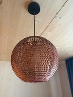 Hängeleuchte rund Kupfer Optik