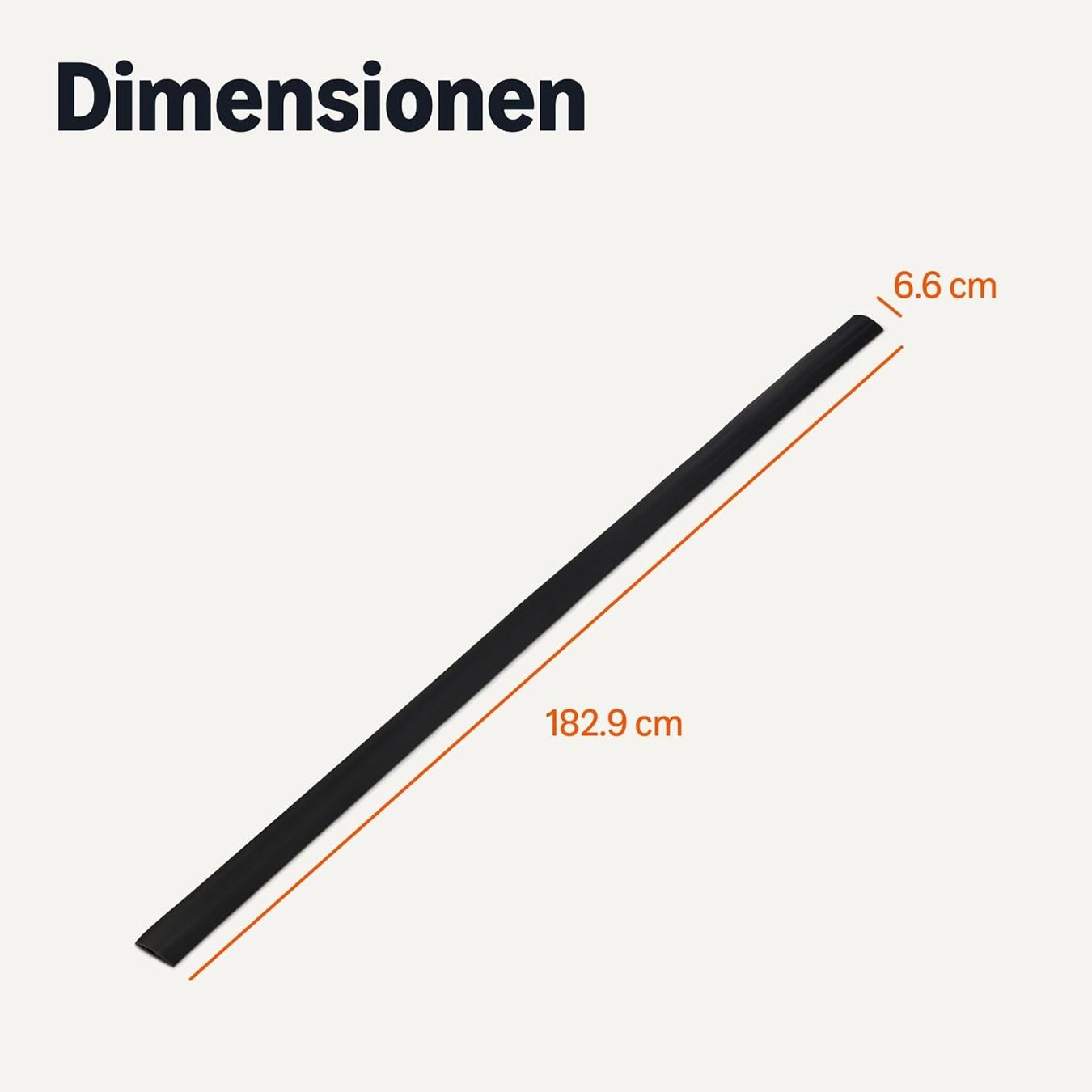 Altro in Decorazioni & Accessori: Floor Cable Cover 1.82 m Black Self-Adhesive – Usato da Niederlenz venduto da jgm315 1