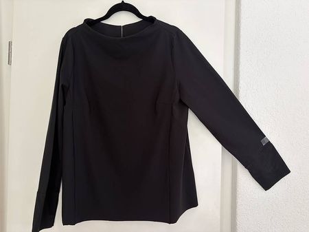Schwarze elastische elegante Bluse von Ventono - Gr. M