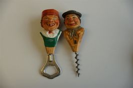 2 Flaschenöffner geschnitzt