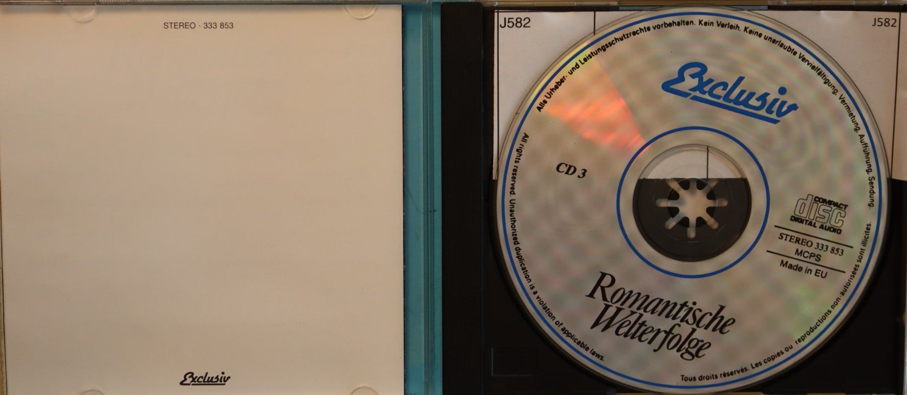CD: Romantische Welterfolge - Cd 3 – Usato da Luzern venduto da CONTENTI 1
