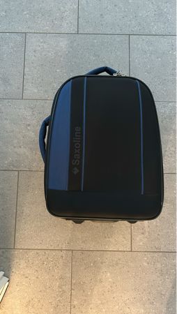 Saxoline Koffer schwarz/blau guter Zustand