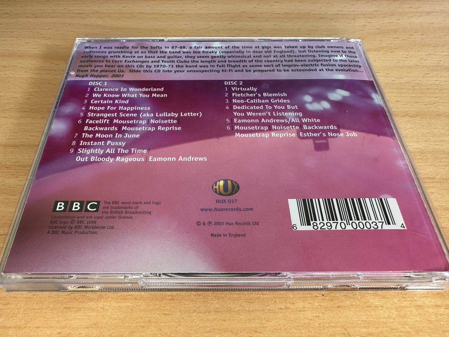 CD: Soft Machine – BBC Radio | 1967 - 1971 - 2 CD – Usato da Rikon im Tösstal venduto da Alpenmutz 1