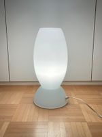 Grosse Glaslampe 80s 90s Design Glas Tischlampe vintage