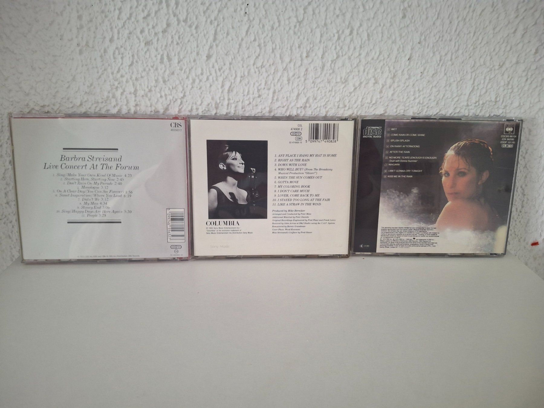 CD: 3 CDs  Barbra Streisand/ Live, second, wet – Usato da Aarberg venduto da Jackup1 1