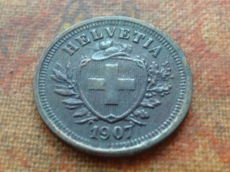 Toutes les monnaies: 1 Rp. 1907  (B) – D'occasion à Romanel-sur-Lausanne par Swift13