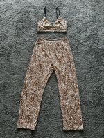 •LEOPARDEN-SET MIT HOSE UND BUSTIER GR.M•