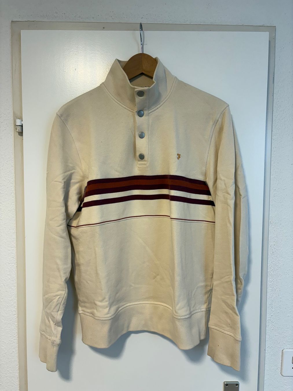 Maglioni & Felpe: Farah Herren-Sweatshirt, Grösse M, Beige – Usato da Luzern venduto da eric.r.r