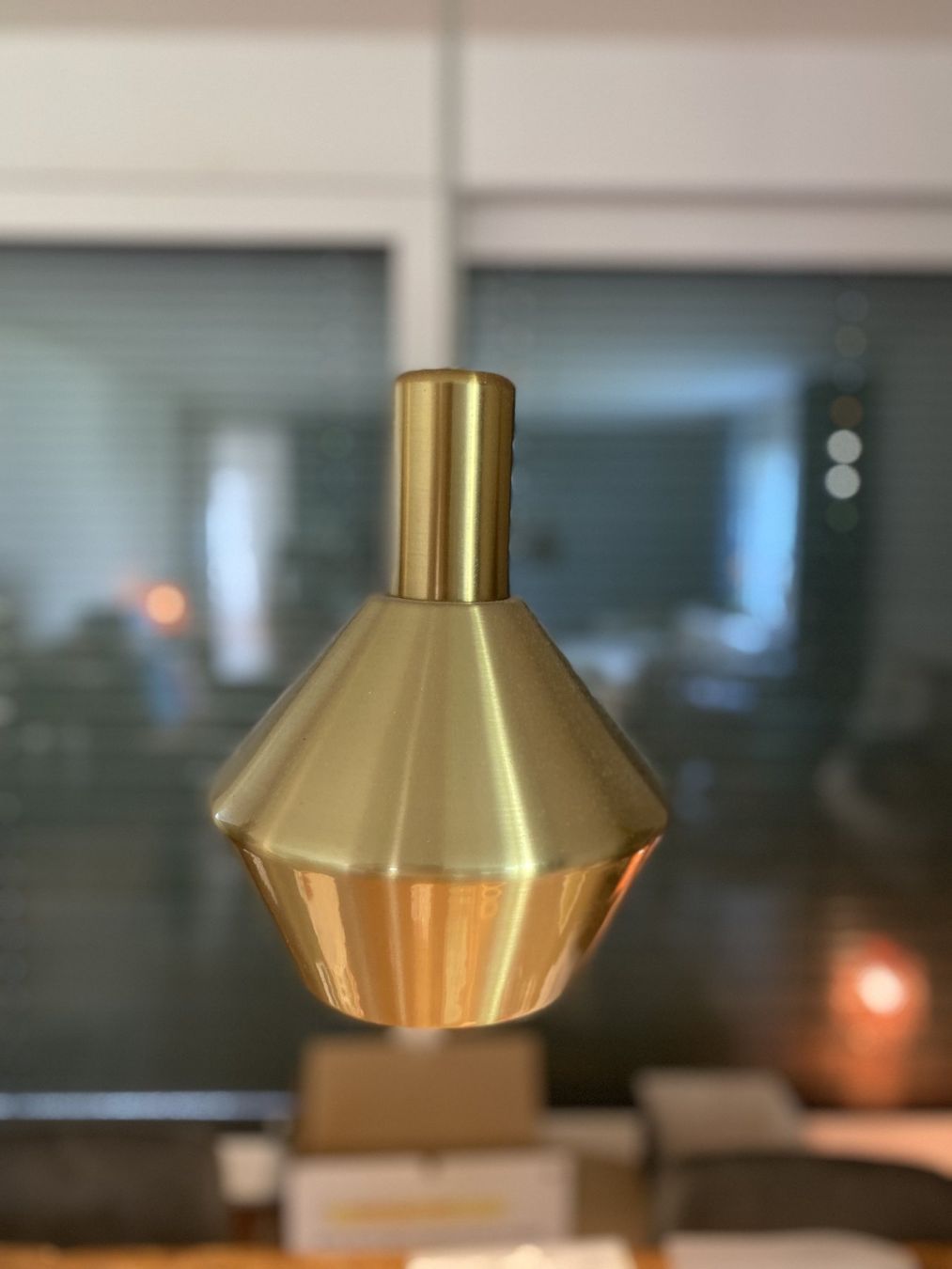 Lampadari & plafoniere: 3er Pendelleuchten-Set geometrisch | Messing & Grau | E27 – Usato da Zürich venduto da kar_2st9