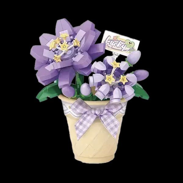 Baukästen: Blume im Topf: Lucky / Mini-Bausteine – Neu und originalverpackt aus Meisterschwanden von Bigi1 1
