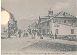 Fotografie Abzug antik Hotel et Col de la Faucille MontBlanc