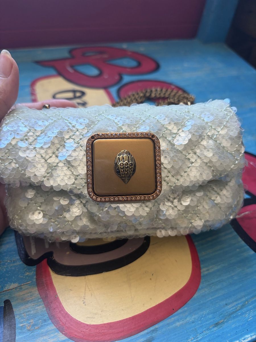Kurt Geiger Borse da donna: Kurt Geiger The Pimlico mini bag sequins light blue – Nuovo (secondo la descrizione) da Kreuzlingen venduto da sup_n8xd 8
