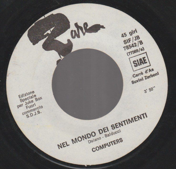 Vinyles: 7 " juke box COMPUTERS / POP TOPS NEL MONDO DEI SENTIMENTI / – D'occasion à Vezia par Aquarius_Age