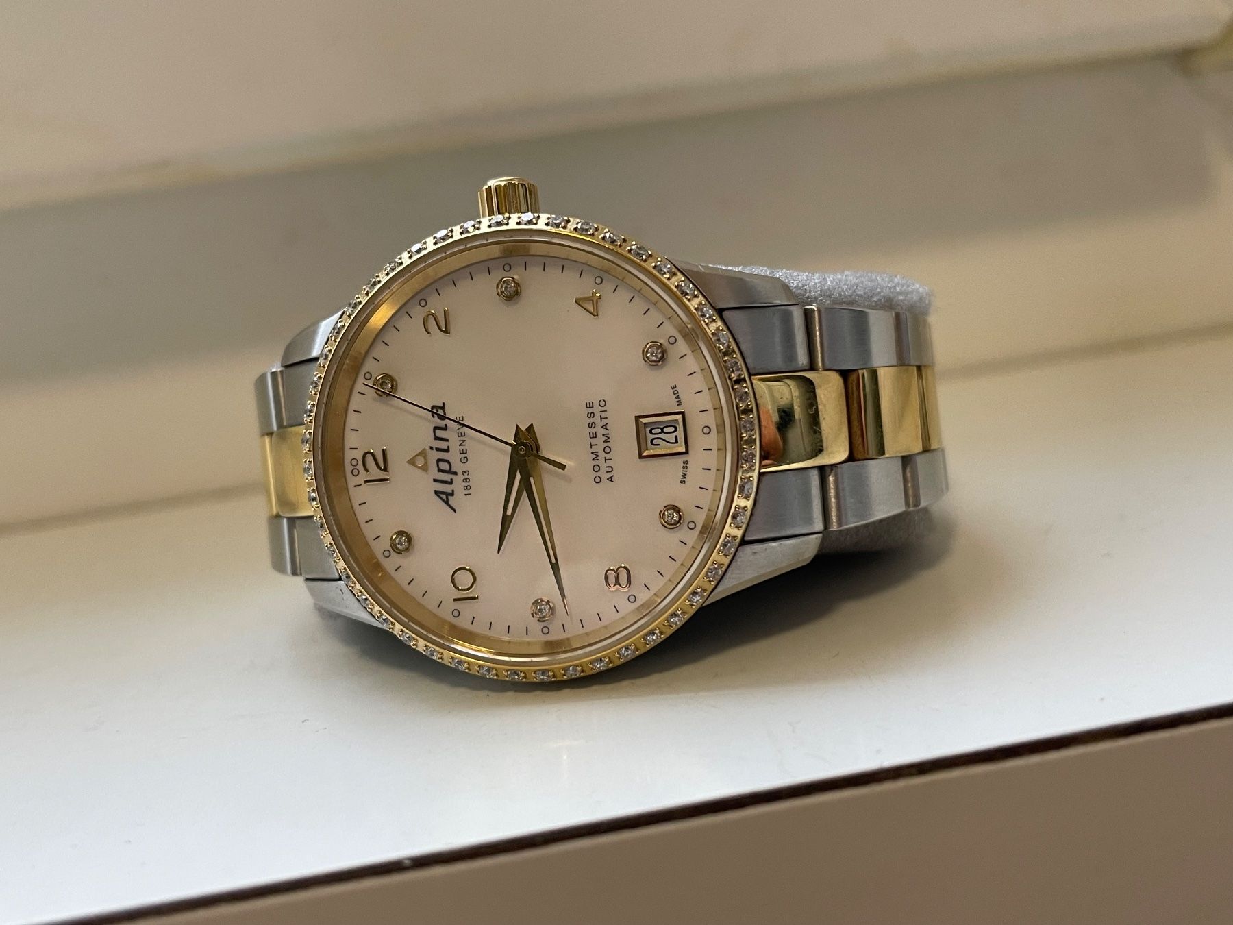 Alpina Orologi: Alpina Comtesse Automatic avec 54 diamant – Usato da Worben venduto da benit.drn 4