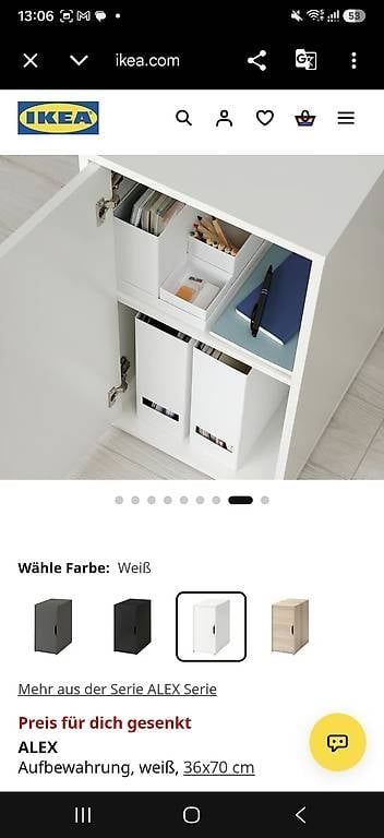 Ikea Armadi: Ikea Alex Büroschrank Computer / Tisch – Usato da Allschwil venduto da laj_5jlf 4