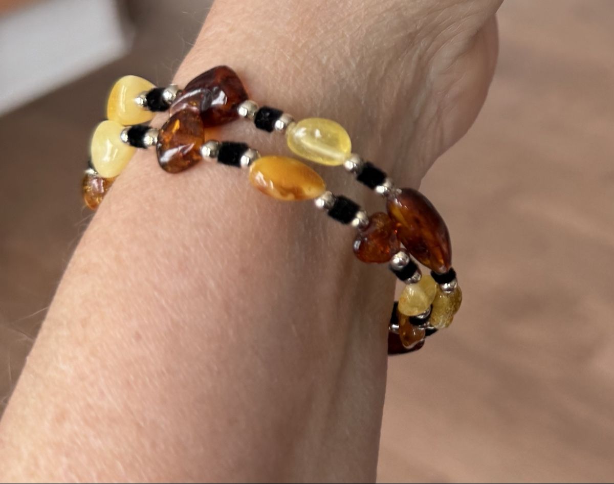 Bracciali & Braccialetti: Bernsteinkette, Handarbeit, Unikat - Accessoire! – Nuovo e nell'imballaggio originale da Ebikon venduto da elischka 4