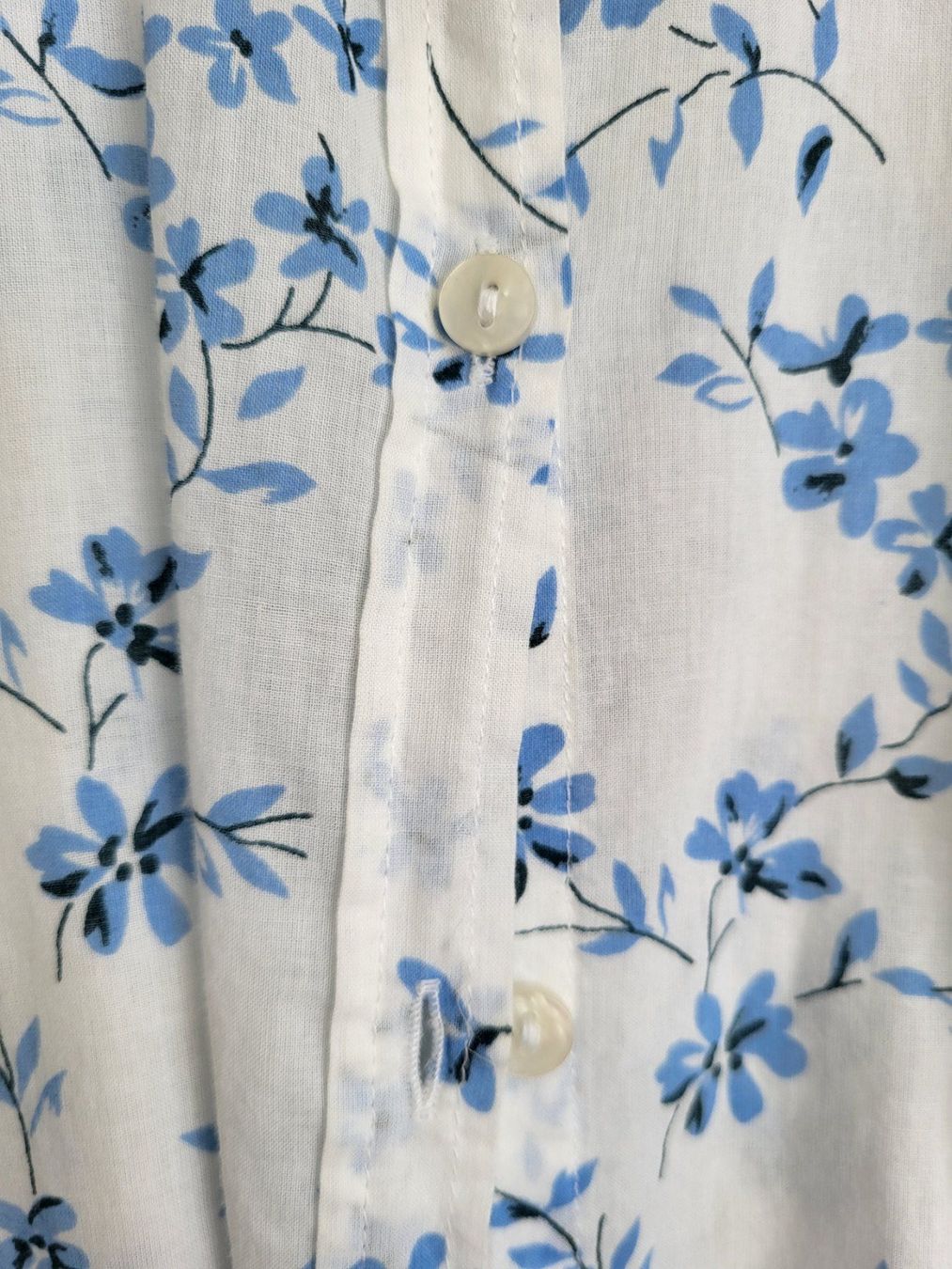 Benetton Camicette: Benetton Bluse, Gr. S - Blumenmuster, Baumwolle – Usato da Baar venduto da clar6 4