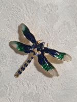 NEU Schöne Brosche beliebtes Jugendstil- Motiv Libelle Email
