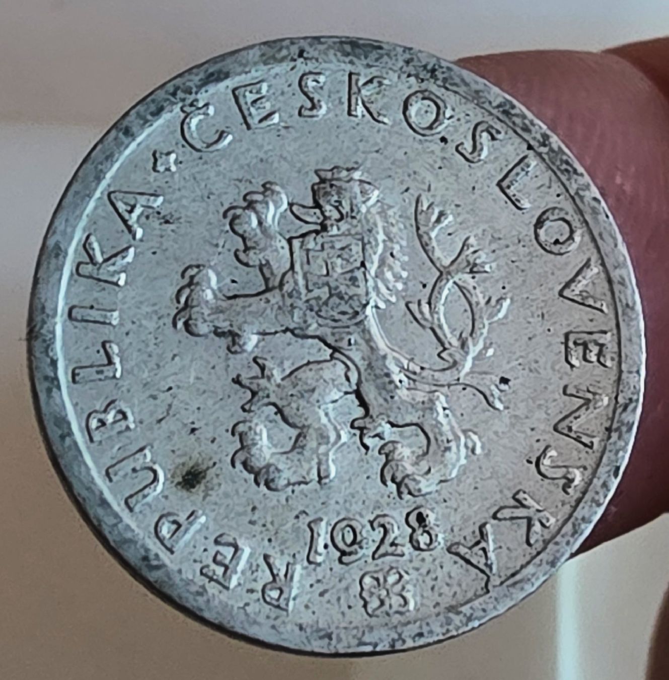 Alle Münzen: TSCHECOSLOWAKEI 20 HALERU 1928 – Gebraucht aus Winterthur von Creso70 1