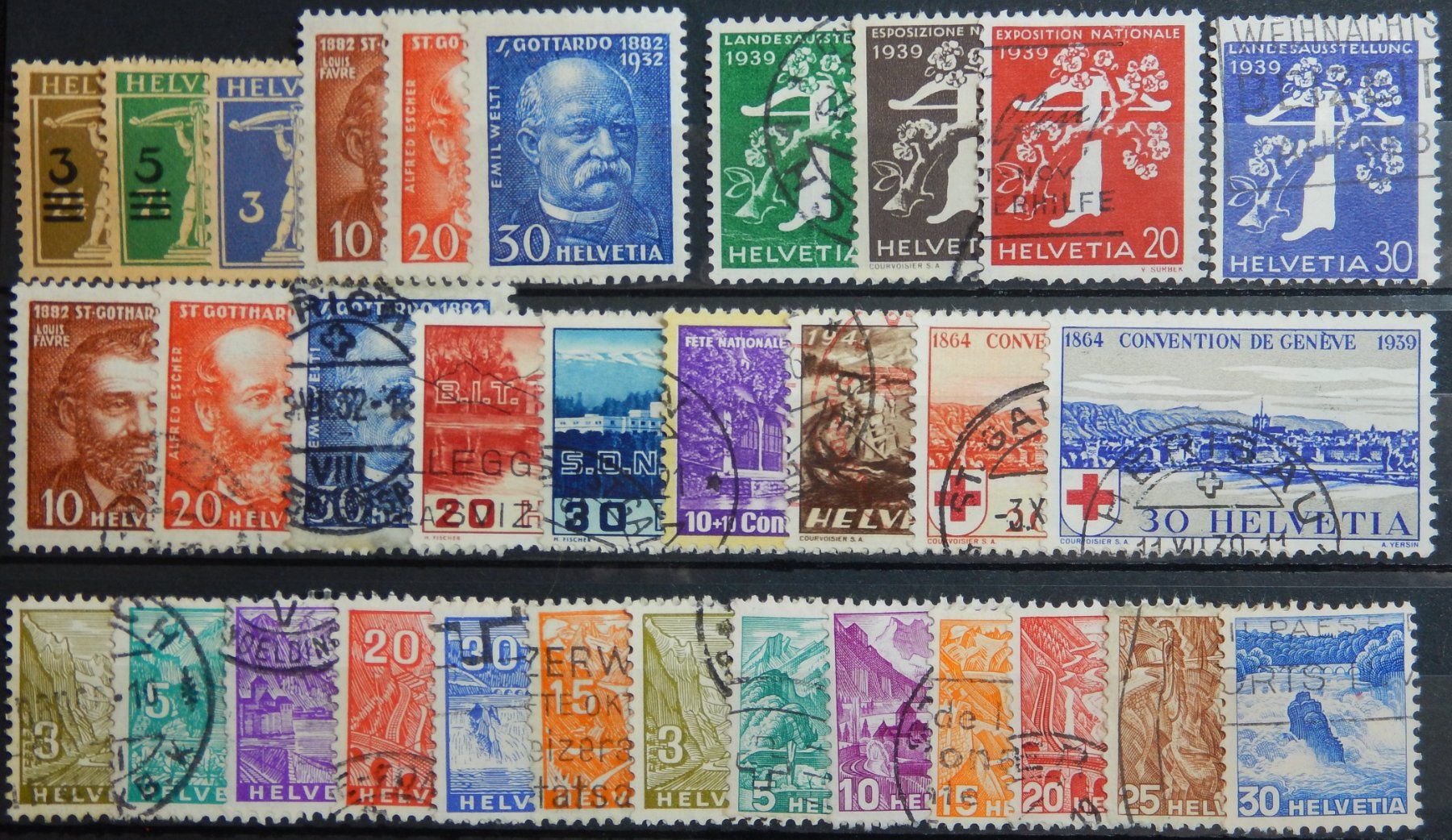 Tutti i francobolli: Schweiz Lot mit alten Werten IX – Usato da Zürich venduto da Muehlekauf
