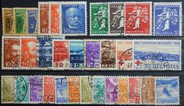 Schweiz Lot mit alten Werten IX