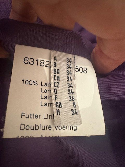 Jacken: Toller Blazer, 100% Labswool, lila, Gr 36 – Gebraucht aus Genève von and_nv8c 5