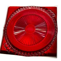 torte cake plate or platter w/ bowl, Indiana glass diamond