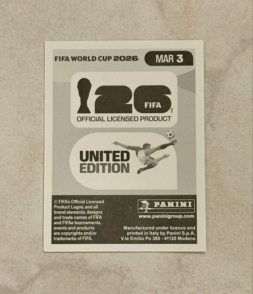 Panini Cartes à collectionner: Panini WM 2026!!! MAR 3 – Neuf (Voir description) à Oberentfelden par NunoLouro 1