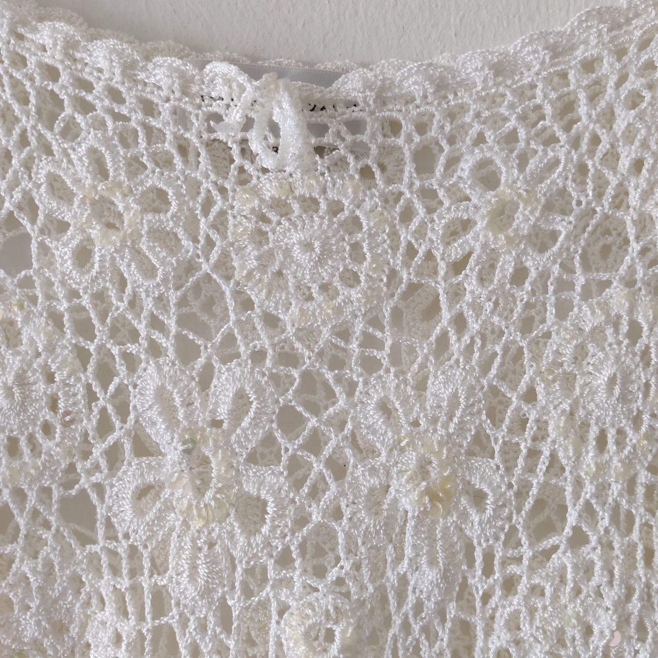 Maglioni & Felpe: NICOWA Häckel Pullover Wool Netz-Shirt Pulli weiss Gr.36 – Usato da Winterthur venduto da Lotusherz 1