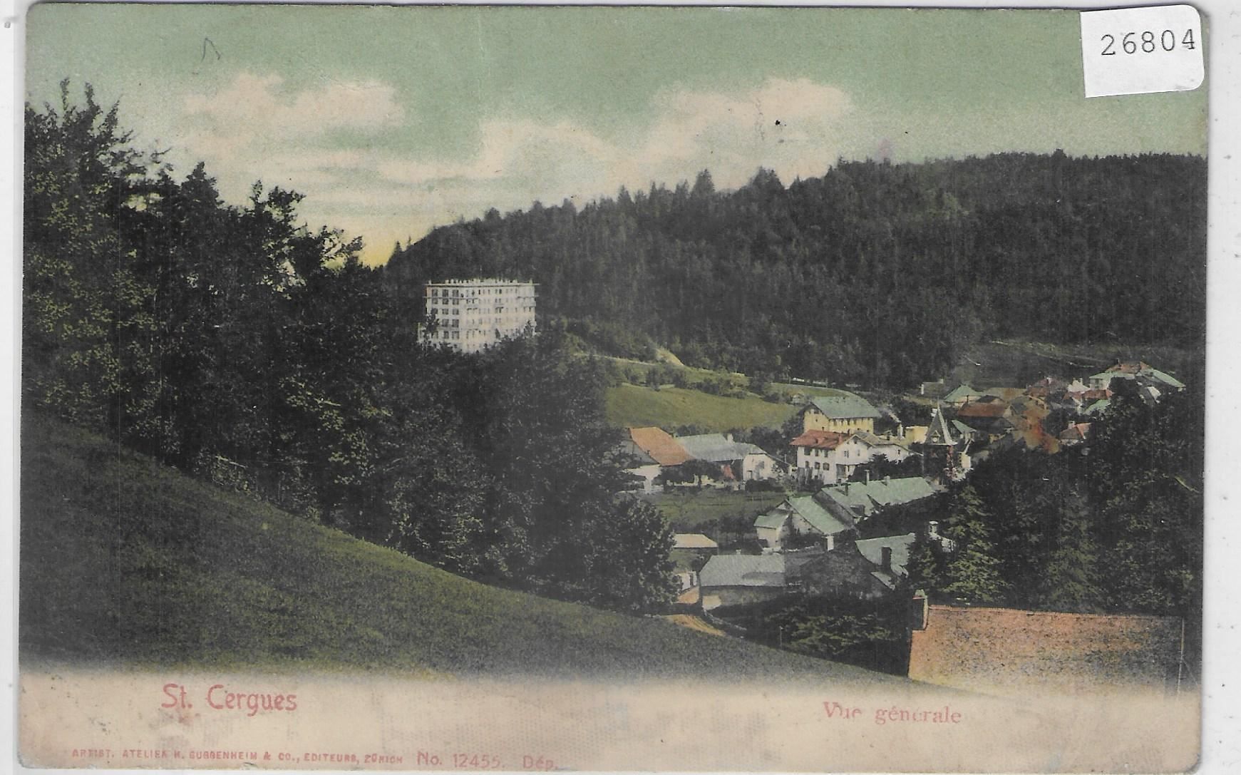Cartoline postali: St. Cergues - Vue generale – Usato da Ettingen venduto da Kartenplanet