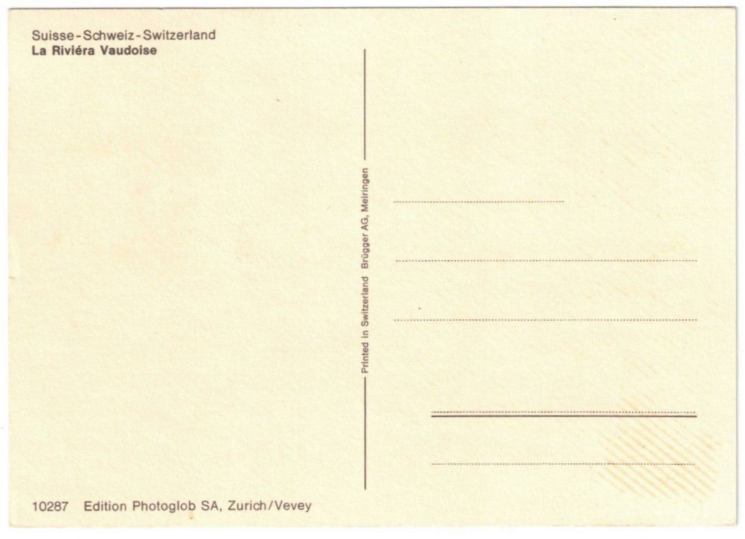 Cartoline postali: Montreux - Liftplan Sommer – Usato da Binningen venduto da Mountainrider 1