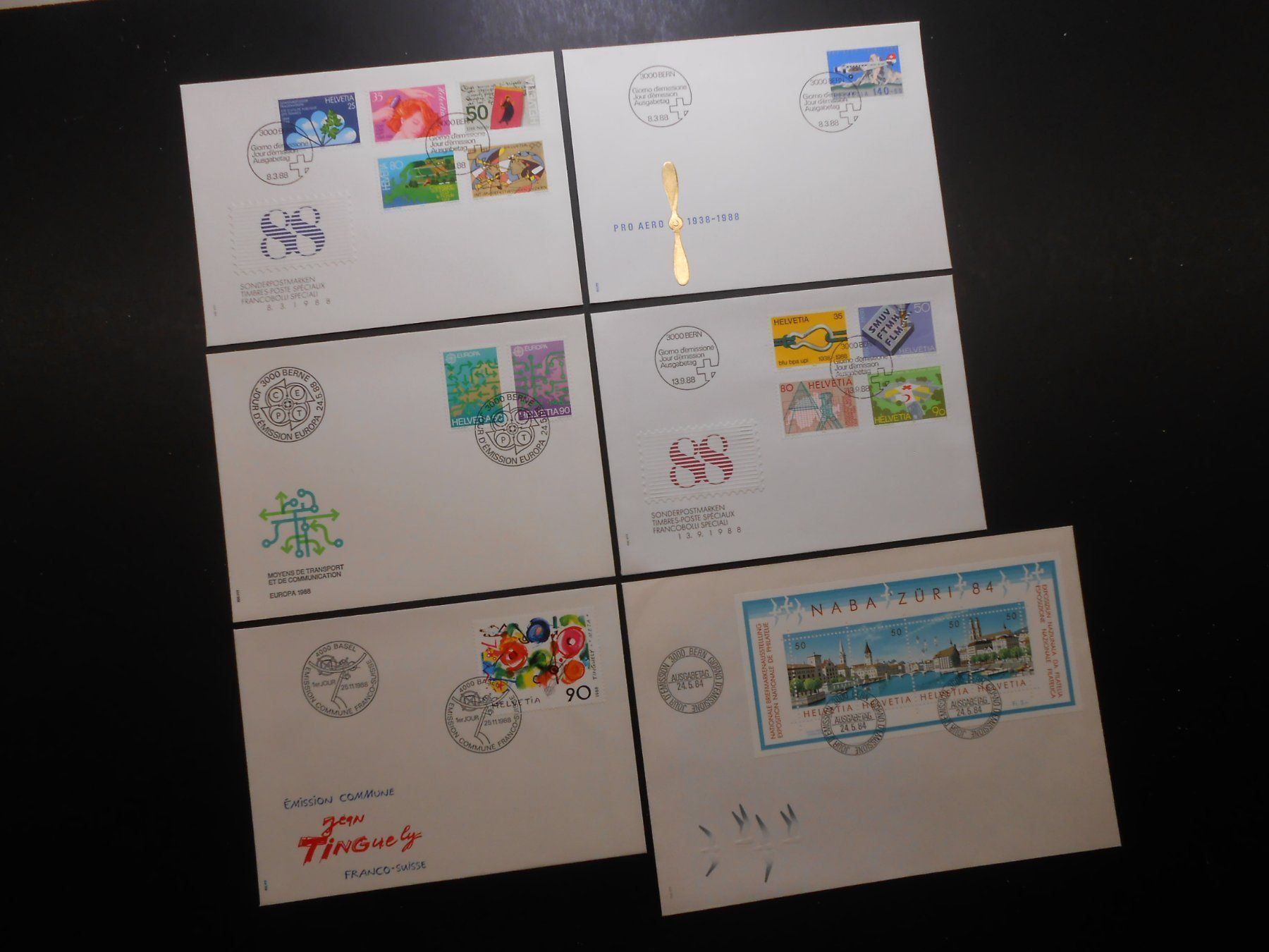 Alle Briefmarken: CH FDC 1988 Z CHF 28.50 - Lot 121 – Gebraucht aus Hallwil von pkaiser44