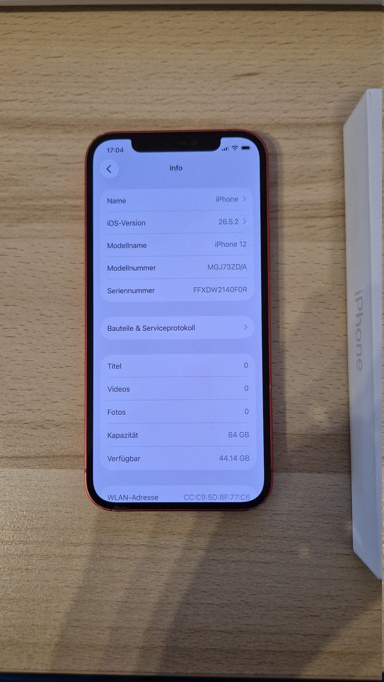 Apple Telefoni cellulari / Smartphones: iPhone 12 64GB Red 3035 – Usato da Münchenbuchsee venduto da MV_Solutions 2