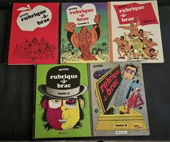 LOT RUBRIQUE À BRAC TOME 1 À 5 BD VINTAGE 1984 GOTLIB HUMOUR