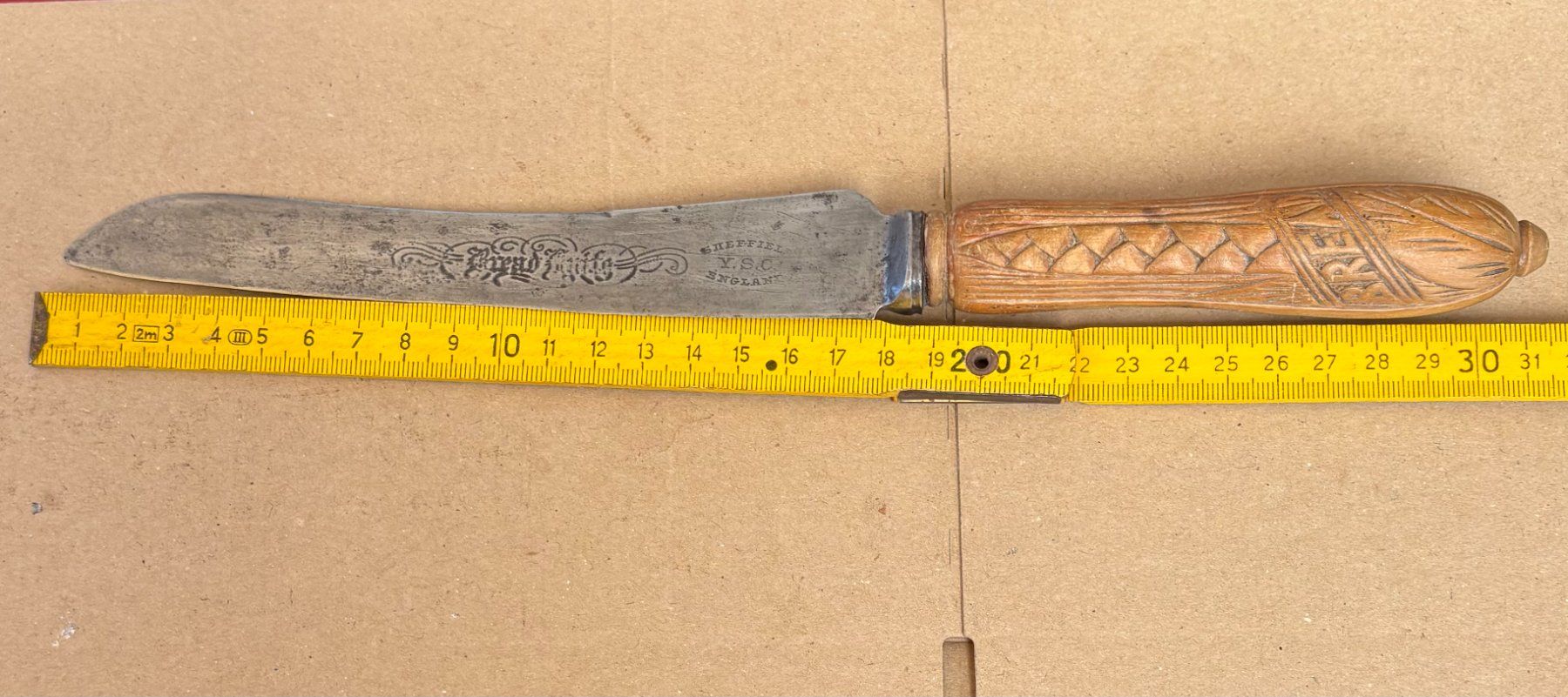 Posate: MESSER SHEFFIELD ENGLAND MIT HOLZGRIFF – Usato da Ostermundigen venduto da wini63 7